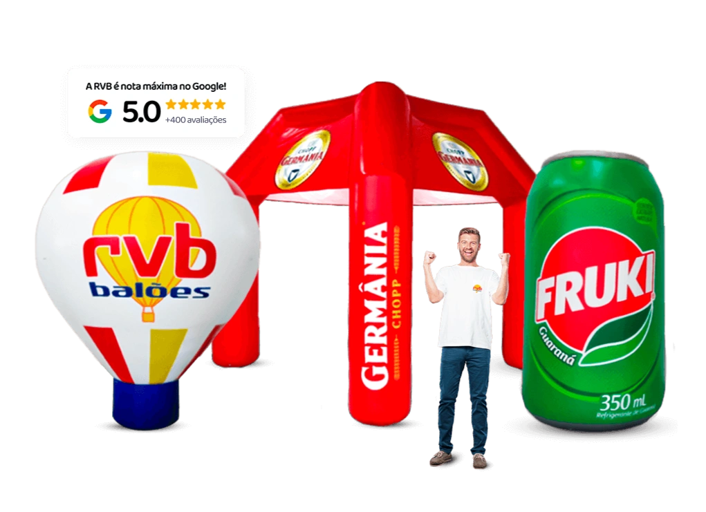 Orçamento de infláveis personalizados