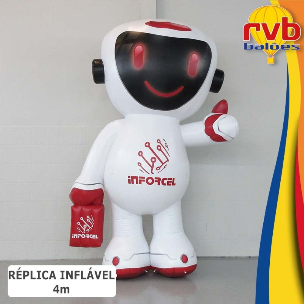 Réplica Inflável - Mascote Astronauta Inforcel