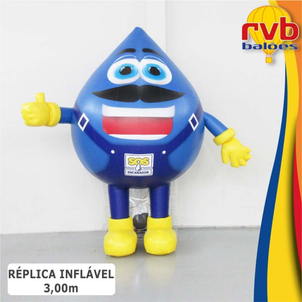 Réplica Inflável - Mascote SOS Encanador