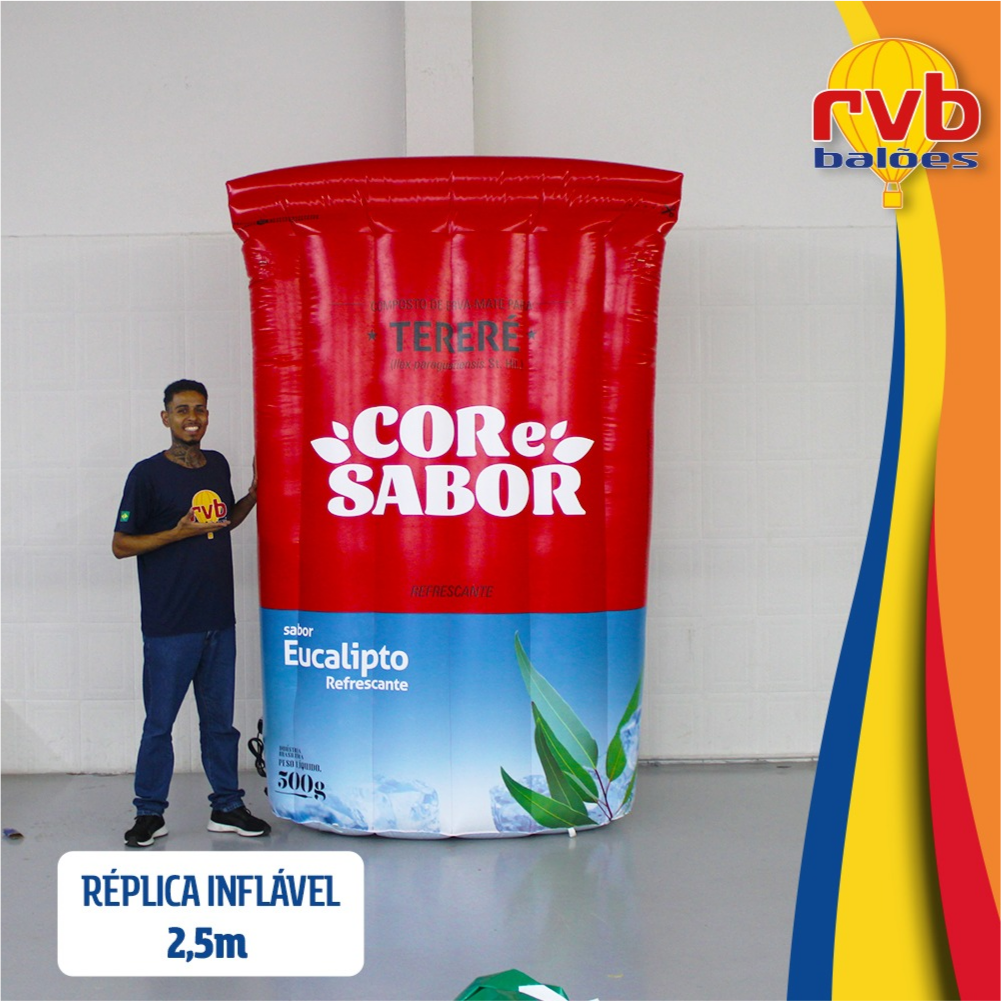 Réplica Inflável - Tererê Cor & Sabor Eucalipto