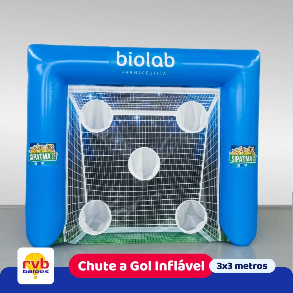 Chute a Gol Inflável Biolab Farmacêutica