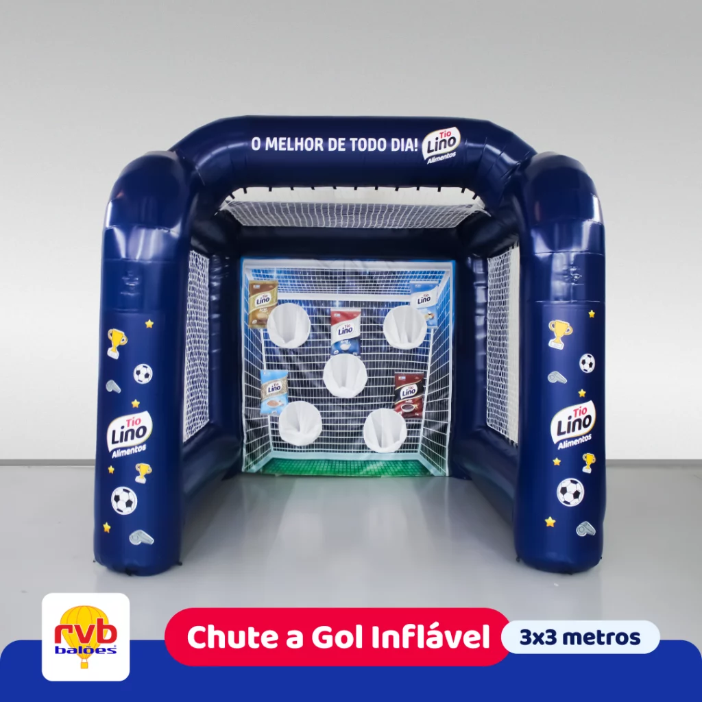Chute a Gol Inflável Tio Lino Alimentos