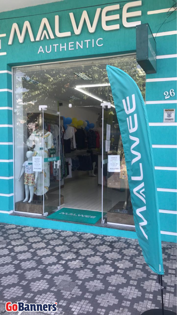 Wind Banner Frente de Loja de Roupa Malwee