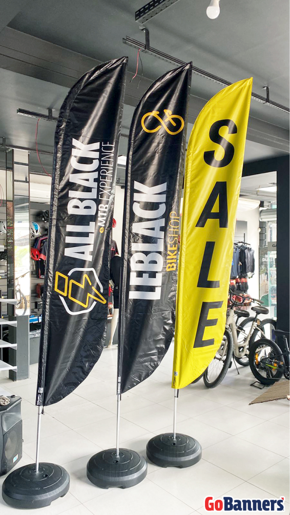 Wind Banner LeBlack Bike Shop Promoção