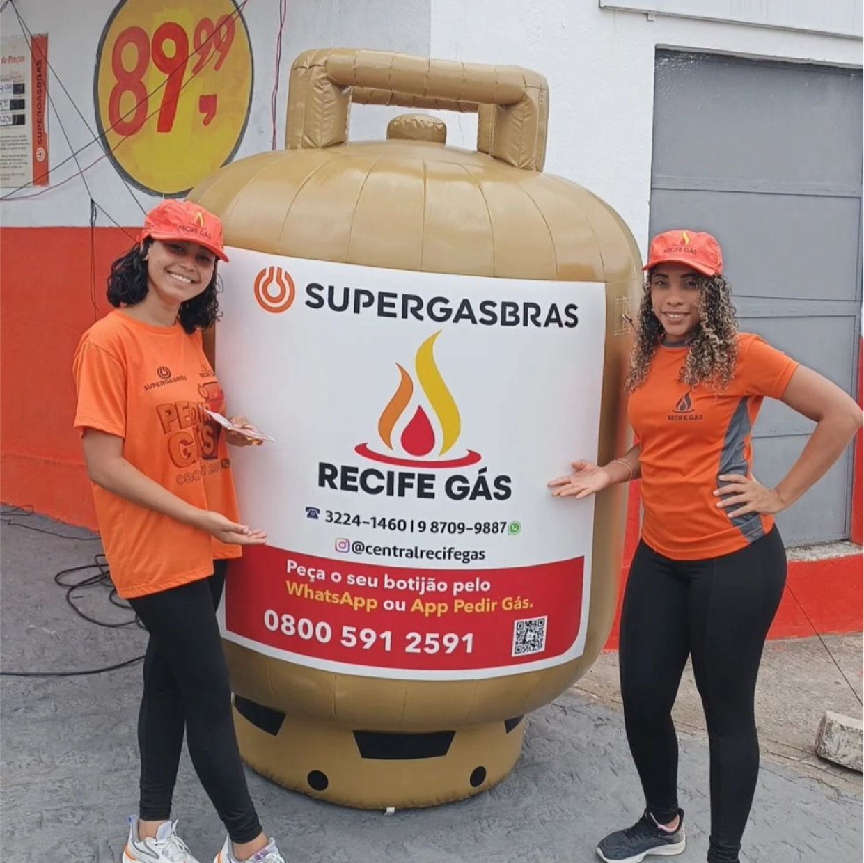 Réplica Botijão de Gás Inflável - Recife Gás