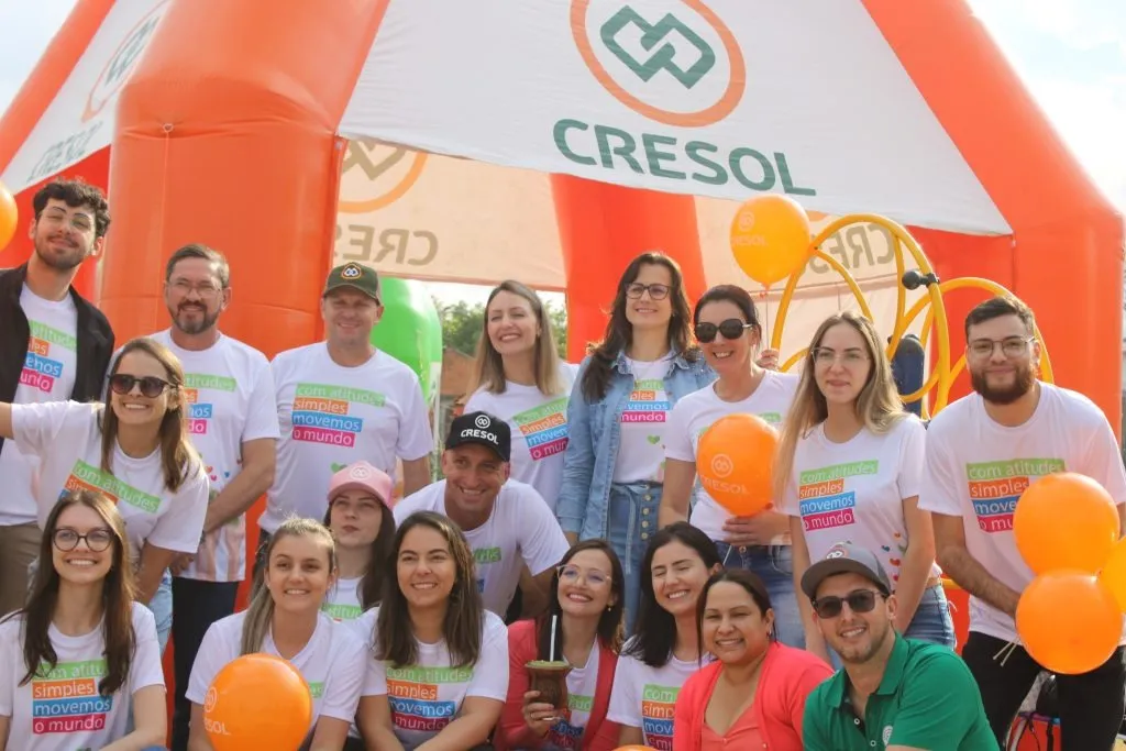Evento De Inauguração Cresol Com Tenda Inflável