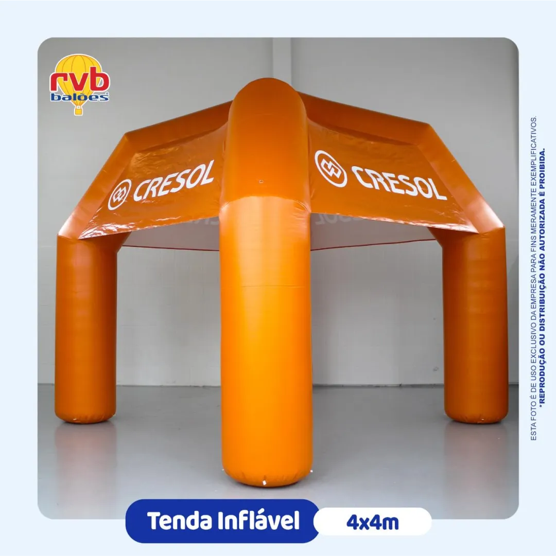 Orçamento Tenda Inflável Laranja Cresol