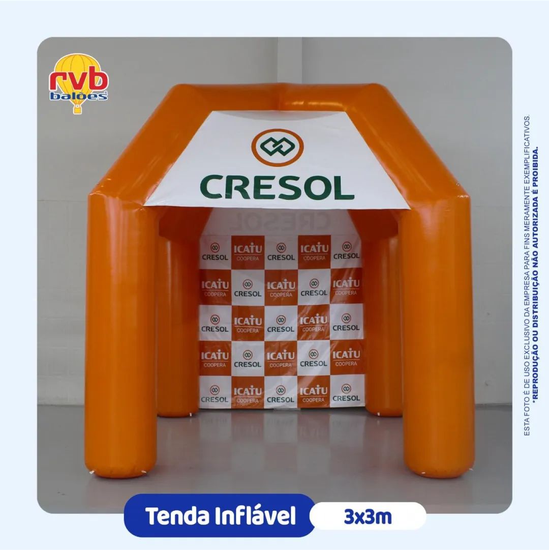 Tenda Inflável Com Backdrop Icatu Coopera E Cresol 1