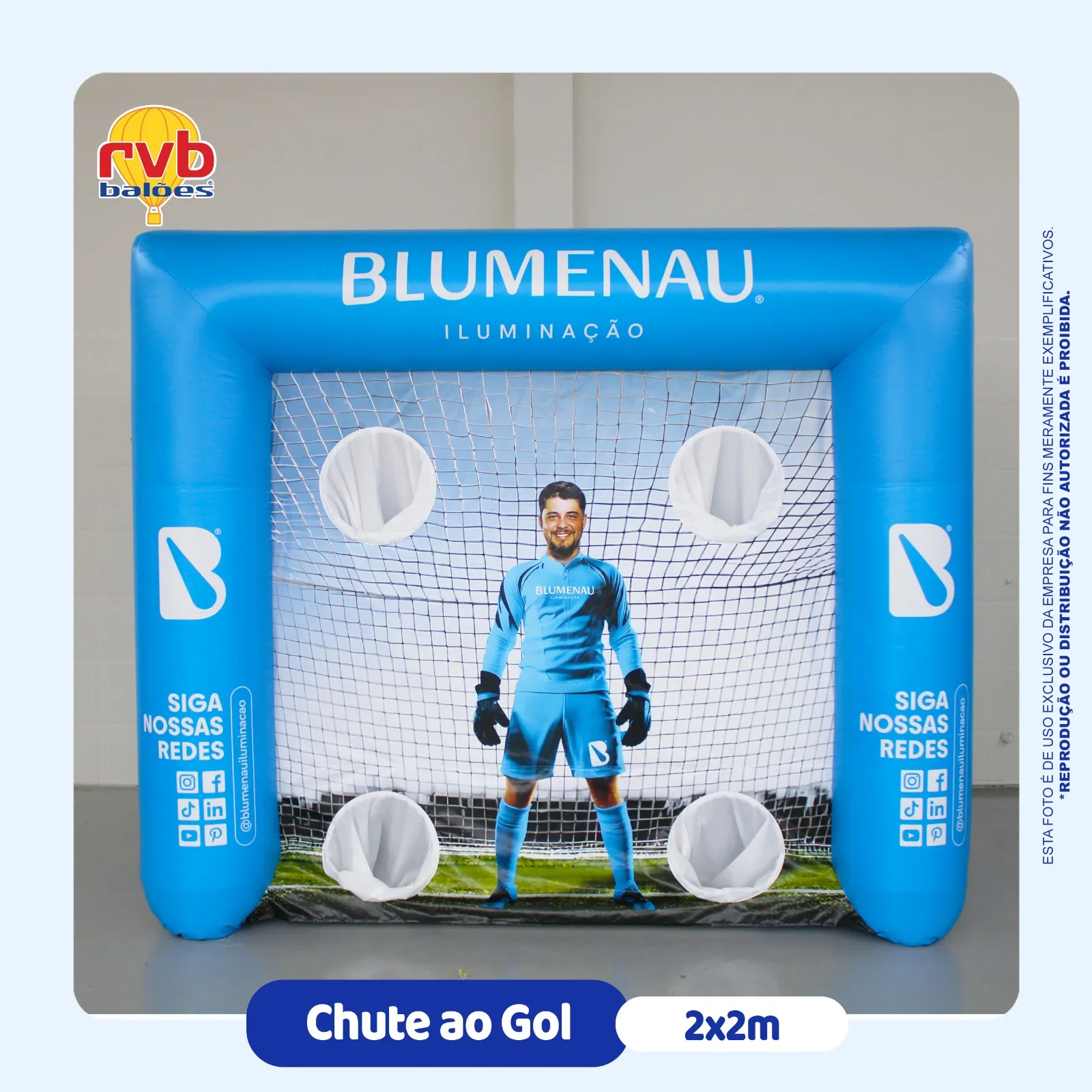 Chute A Gol Chute A Gol Inflavel Iluminacao Blumenau