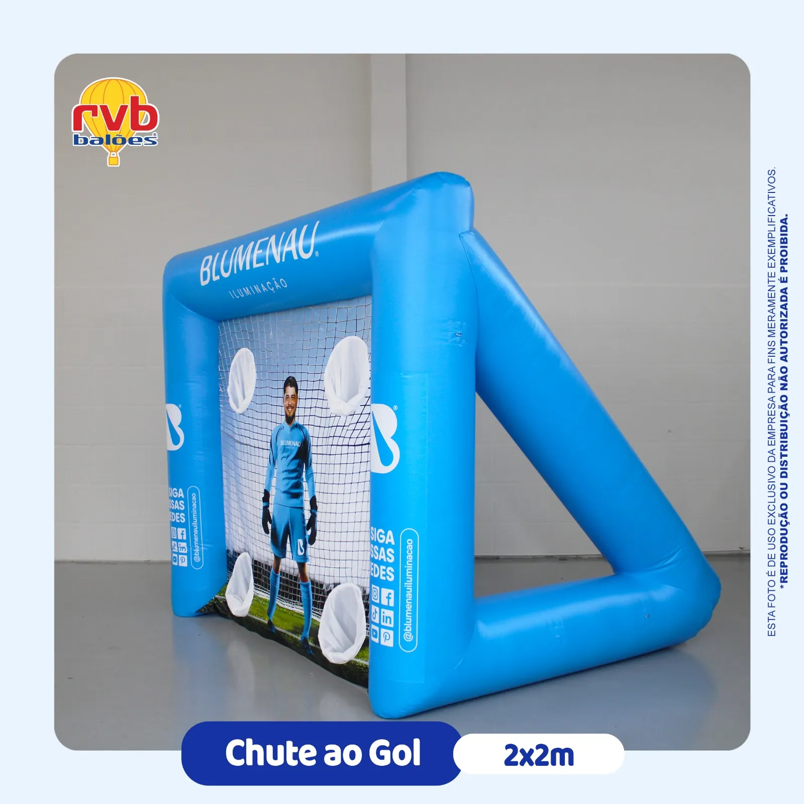 Chute A Gol Chute A Gol Inflavel Iluminacao Blumenau 1