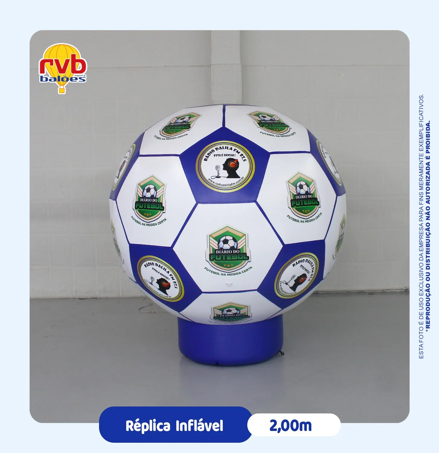 Replica Replica Inflavel Esportes Diadema Futebol