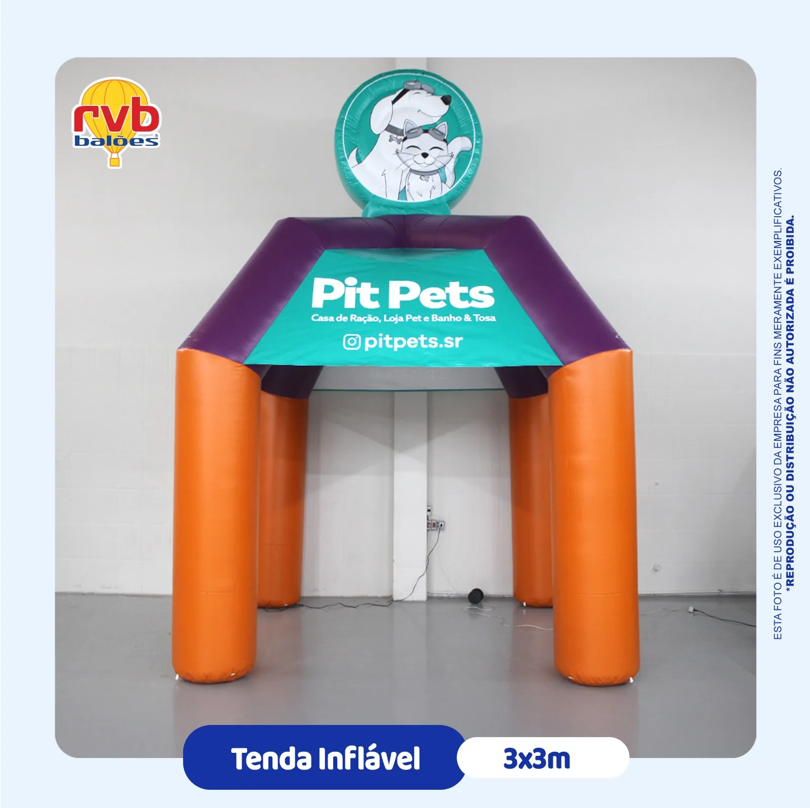 Tenda Tenda Inflavel Petshop Pit Pets