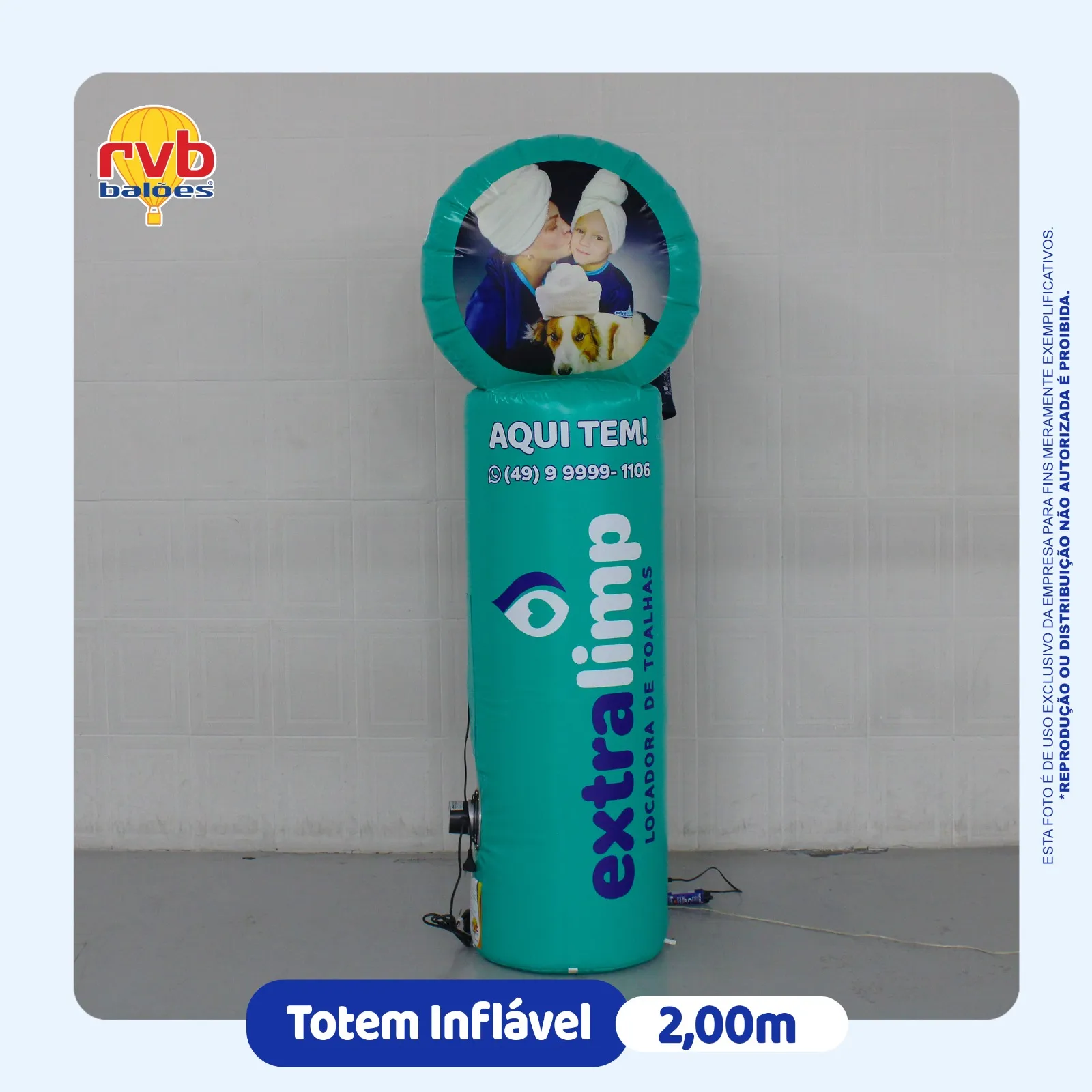 Totem Totem Inflavel Seguranca Extralimp