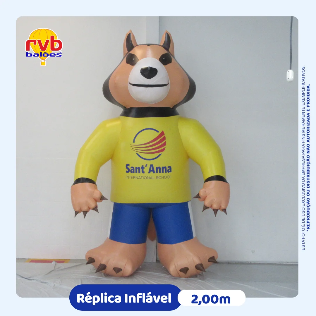 Mascote Inflavel Sant'anna International School Mascote Inflavel Educacional