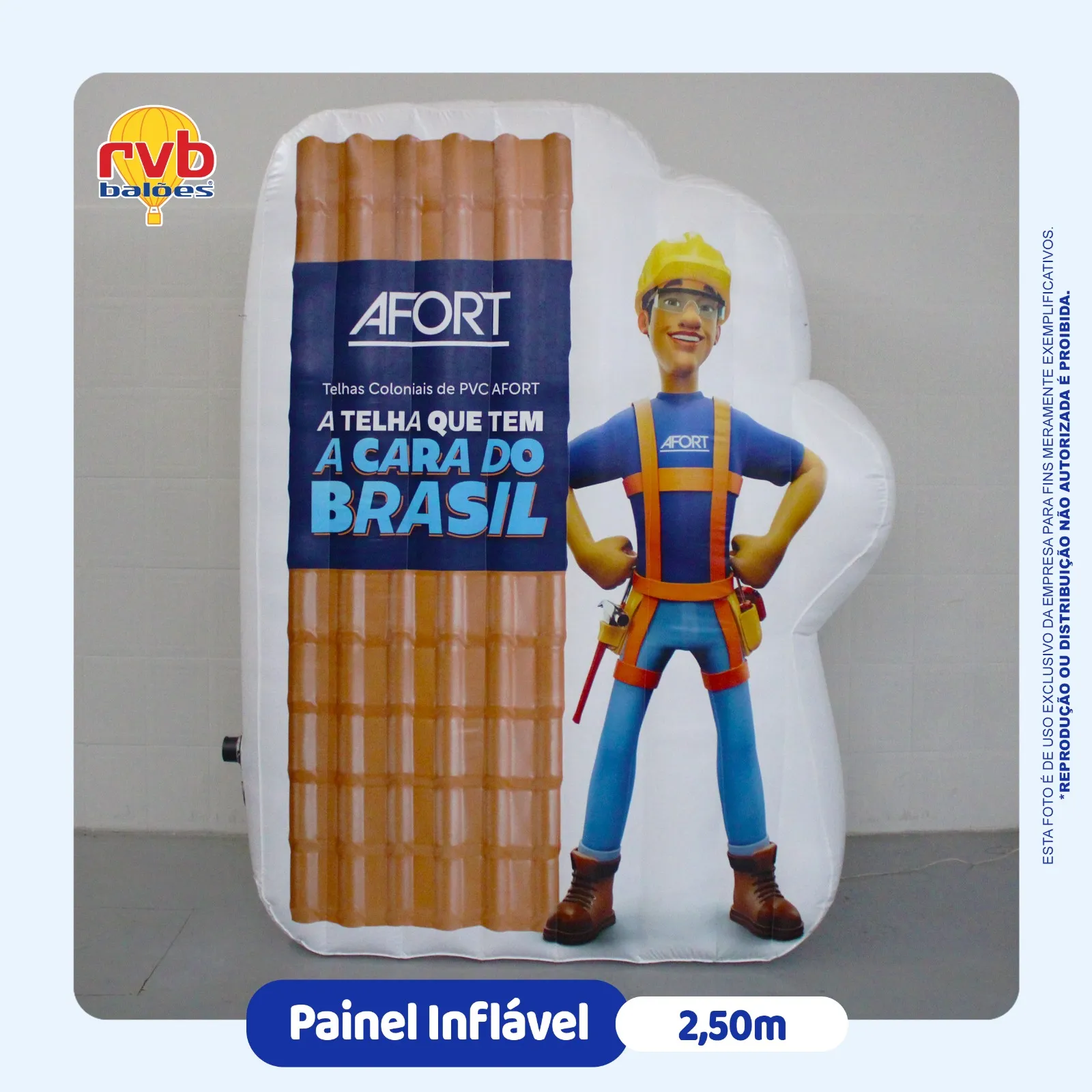 Painel Inflavel Construção Afort