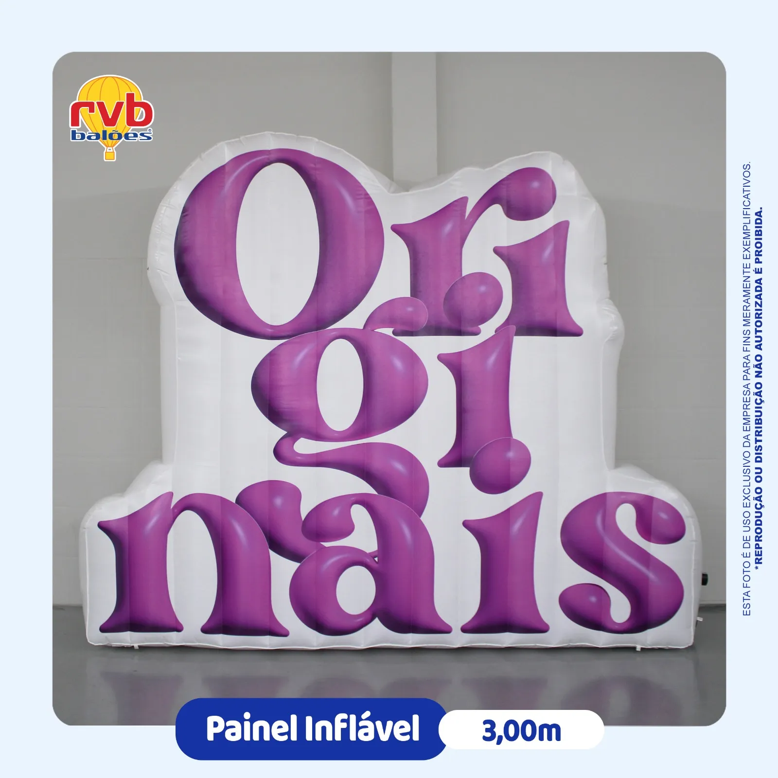 Painel Inflavel Cosmeticos Originais