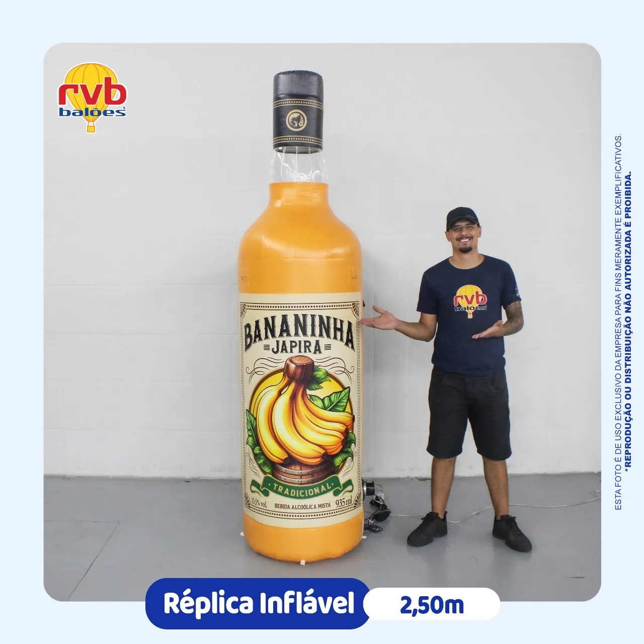 Replica Inflavel Bebidas Bananinha Japira