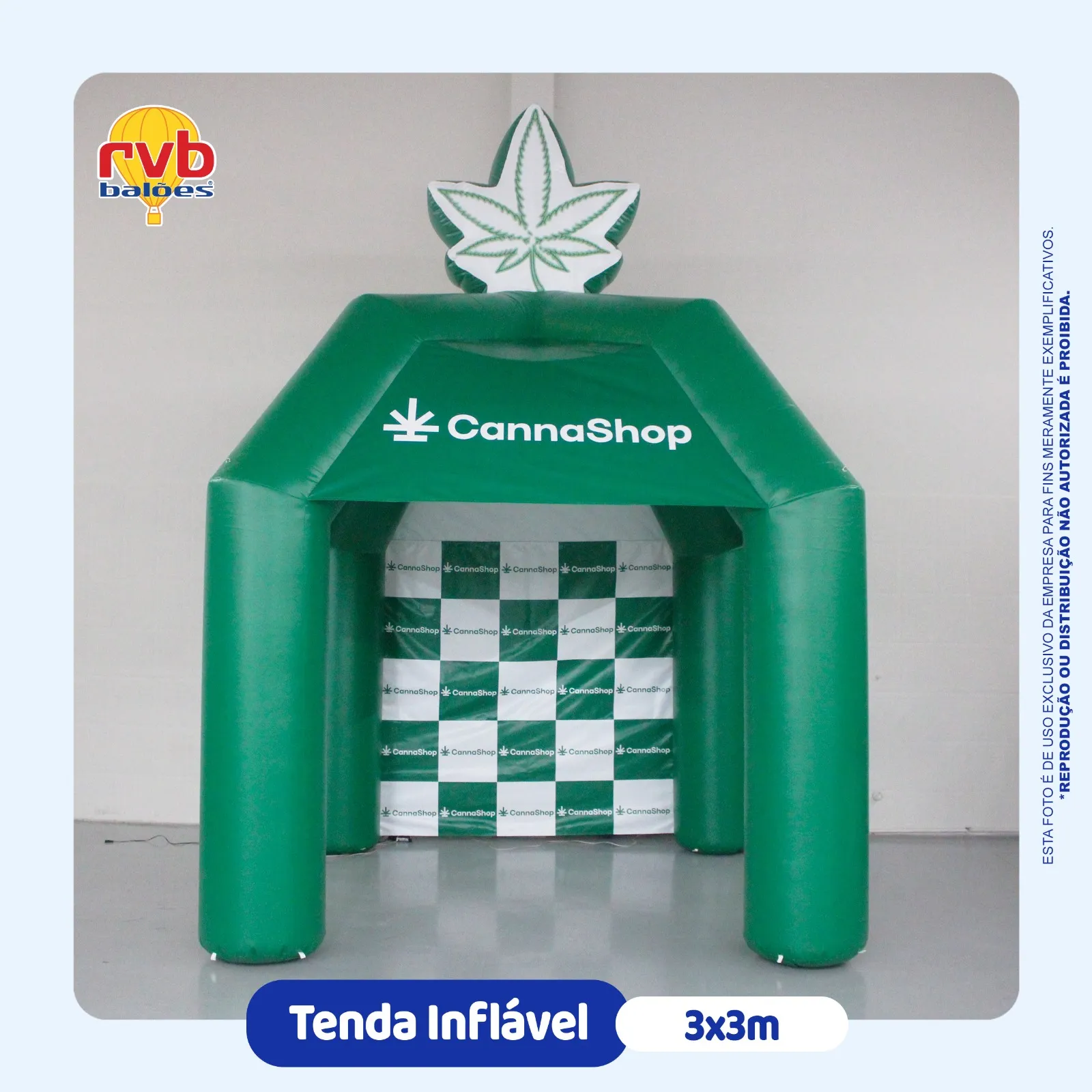 Tenda Inflavel Cannabis Cannashop