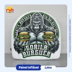 Logomarca Inflavel Gorila Burguer Alimenticio