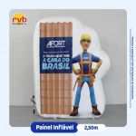 Painel Inflavel Afot Mascote Construcao