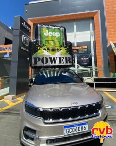 Painel Inflavel Jeep, Marketing Inflavel, Automotivo