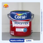Pote Frasco Inflavel Coral Tinta Master Construcao Civil