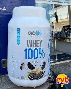Pote Frasco Inflavel [evolife Nutrition] [whey Protein Inflavel] [suplementos Alimentares]