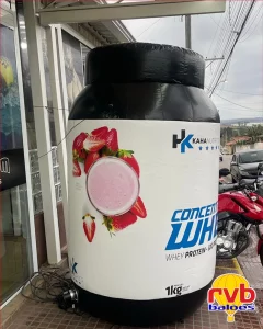 Pote Frasco Inflavel [kahan Nutri] [whey Protein Concentrado] [suplementos Alimentares]