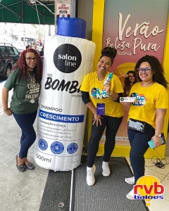 Pote Frasco Inflavel [salon Line] [shampoo Bomba] [cosmeticos] O Inflavel Retrata Um Frasco Do Famos