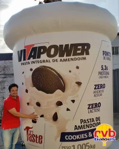 Pote Frasco Inflavel Vitapower [pasta De Amendoim] [alimentos Saudaveis] Este E Um Inflavel Em Forma