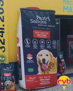 Saco Inflavel [nutri Sabore] [racao Premium Para Caes Adultos] [pet Shopnutricao Animal]