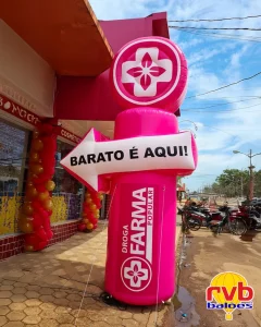 Totem Inflavel [droga Farma Popular] [totem Inflavel Promocional] [farmaciadrogaria] O Totem Mostra 