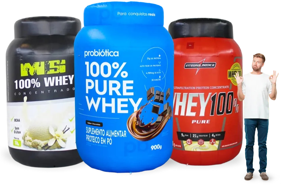 Pote E Frasco Réplica De Suplemento Inflável