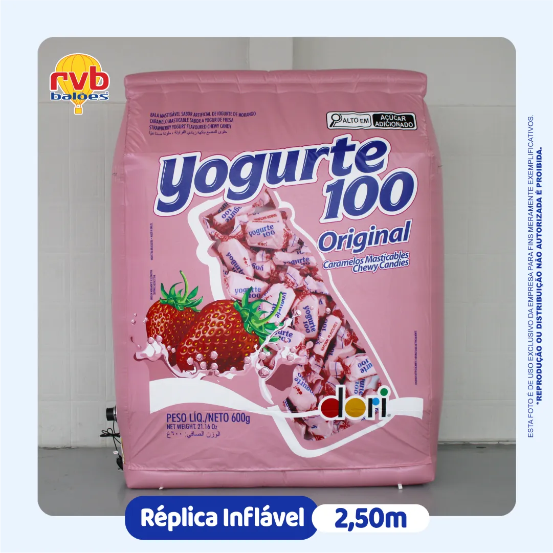 Réplicainflável Yogurte De Morango
