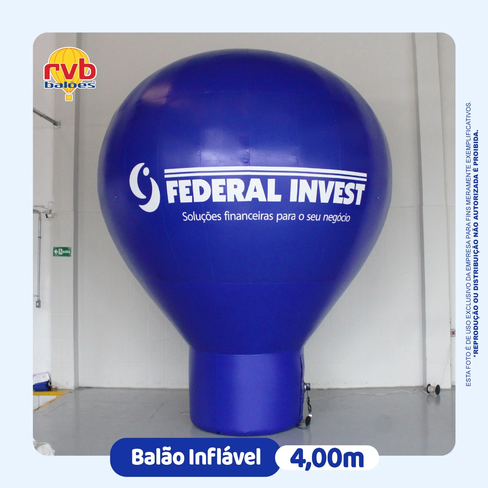 Balao Inflavel Federal Invest Solucoes Financeiro