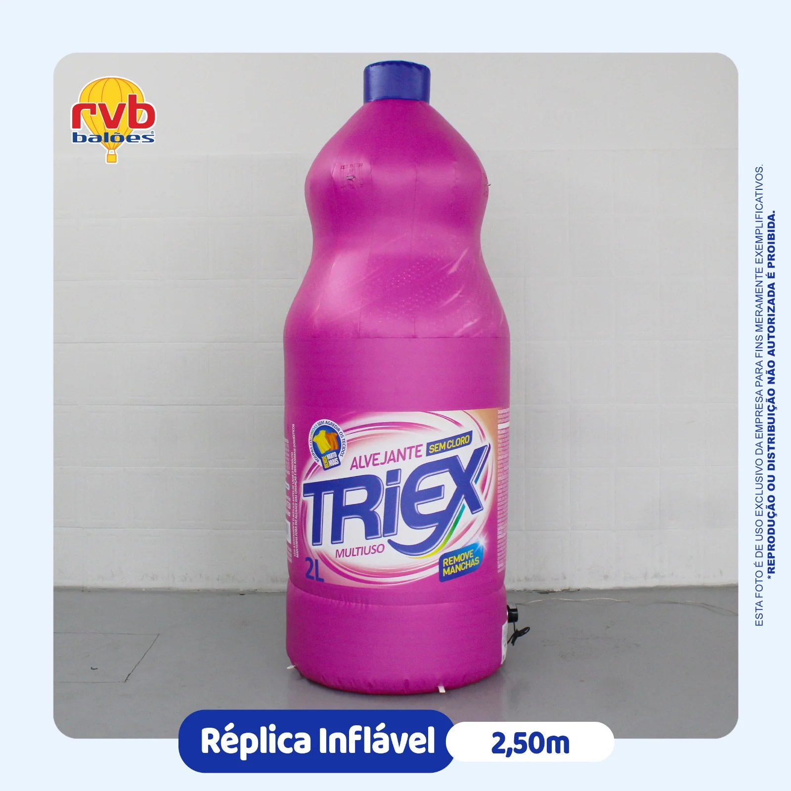 Replica Garrafa Inflavel Triex Alvejante Limpeza