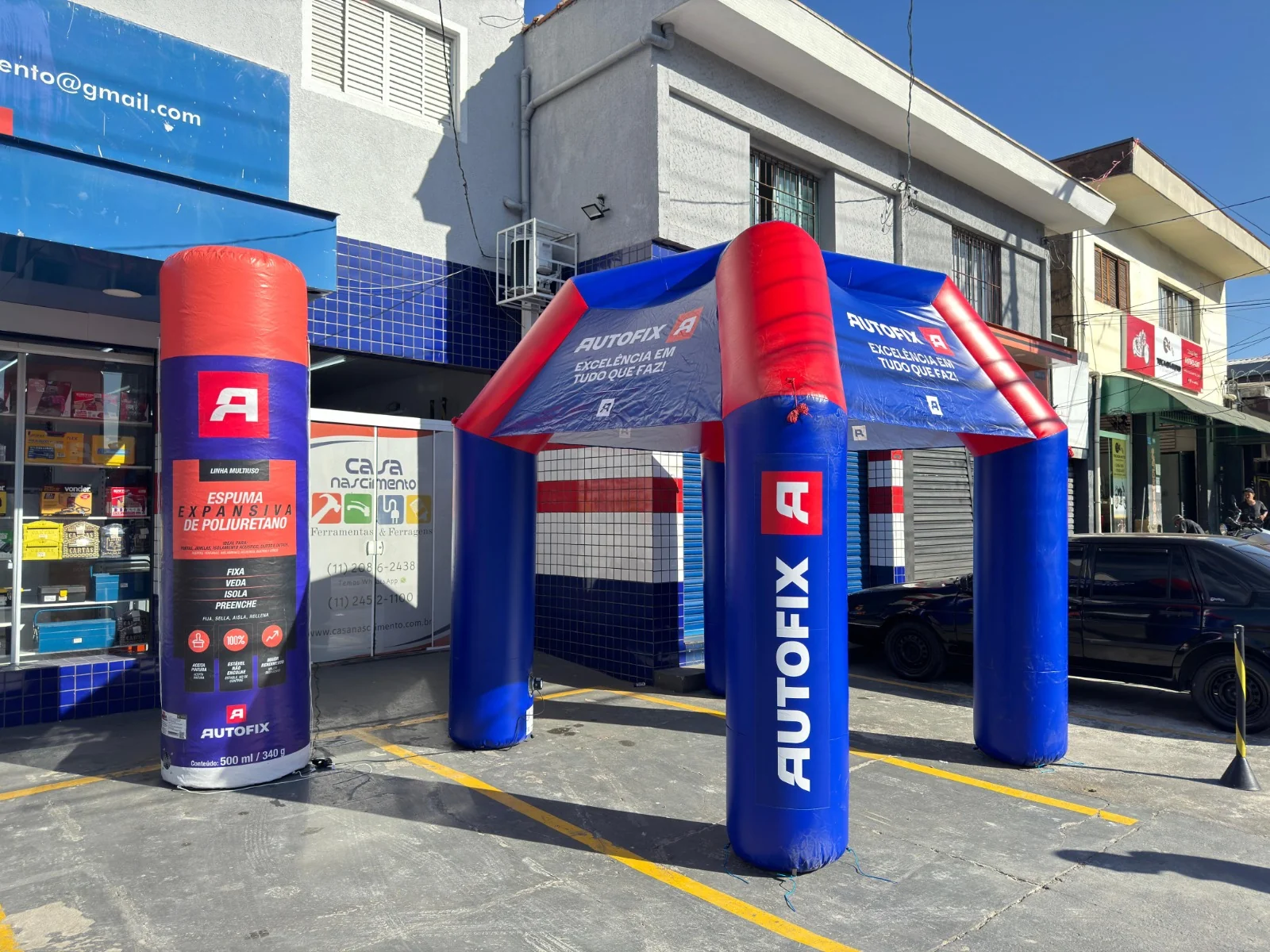 Tenda Inflavel Autofix Autopecas Automotivo