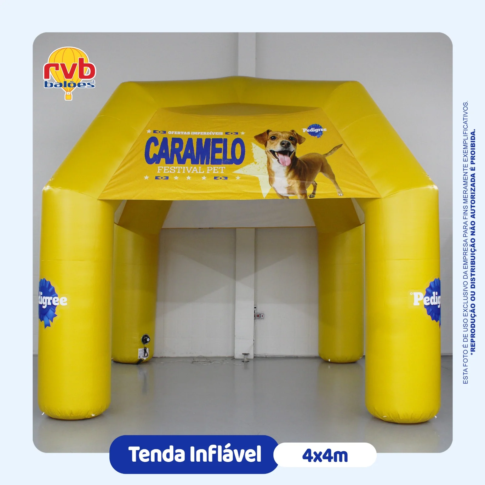 Tenda Inflavel Pedigree Caramelo Petcare
