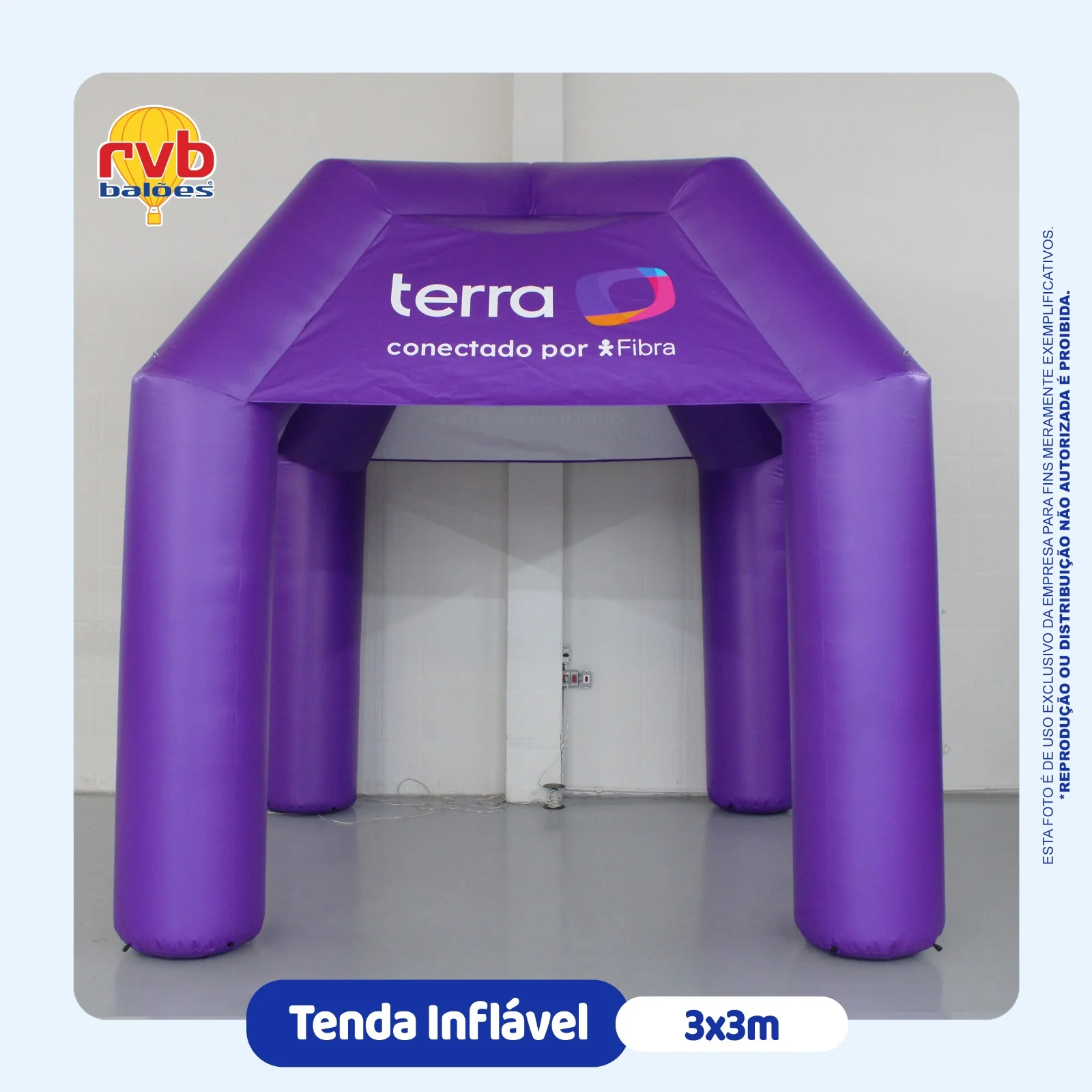 Tenda Inflavel Terra Fibra Telecomunicacoes