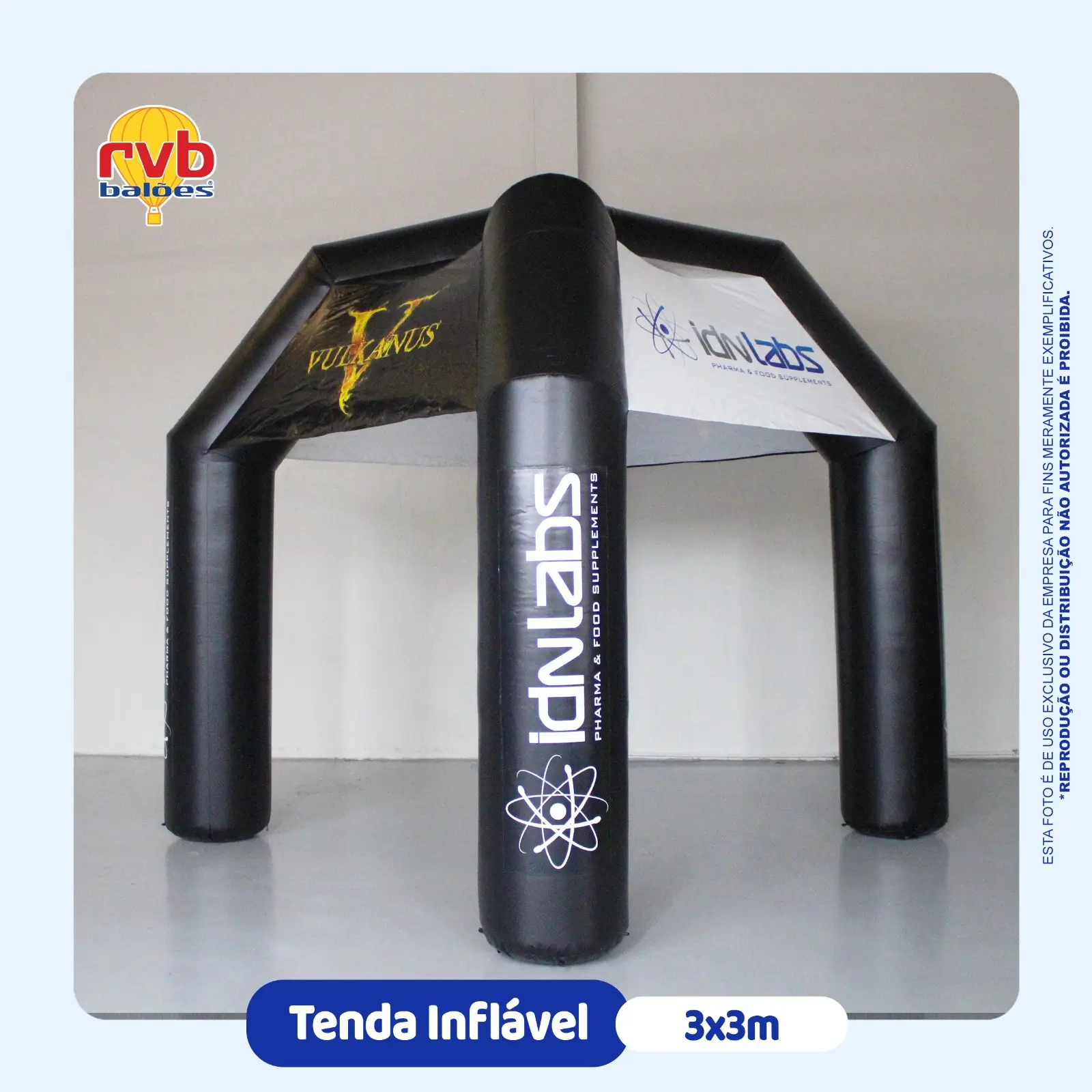Tenda Inflalbel Idn Labs Suplemento Academia Fitness Vulkanus