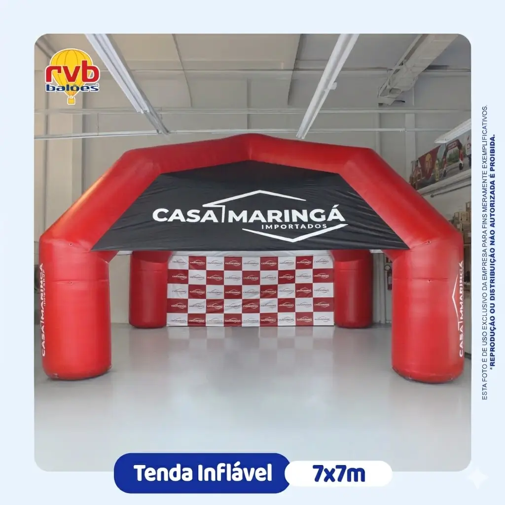Tenda 7x7 casa maringa