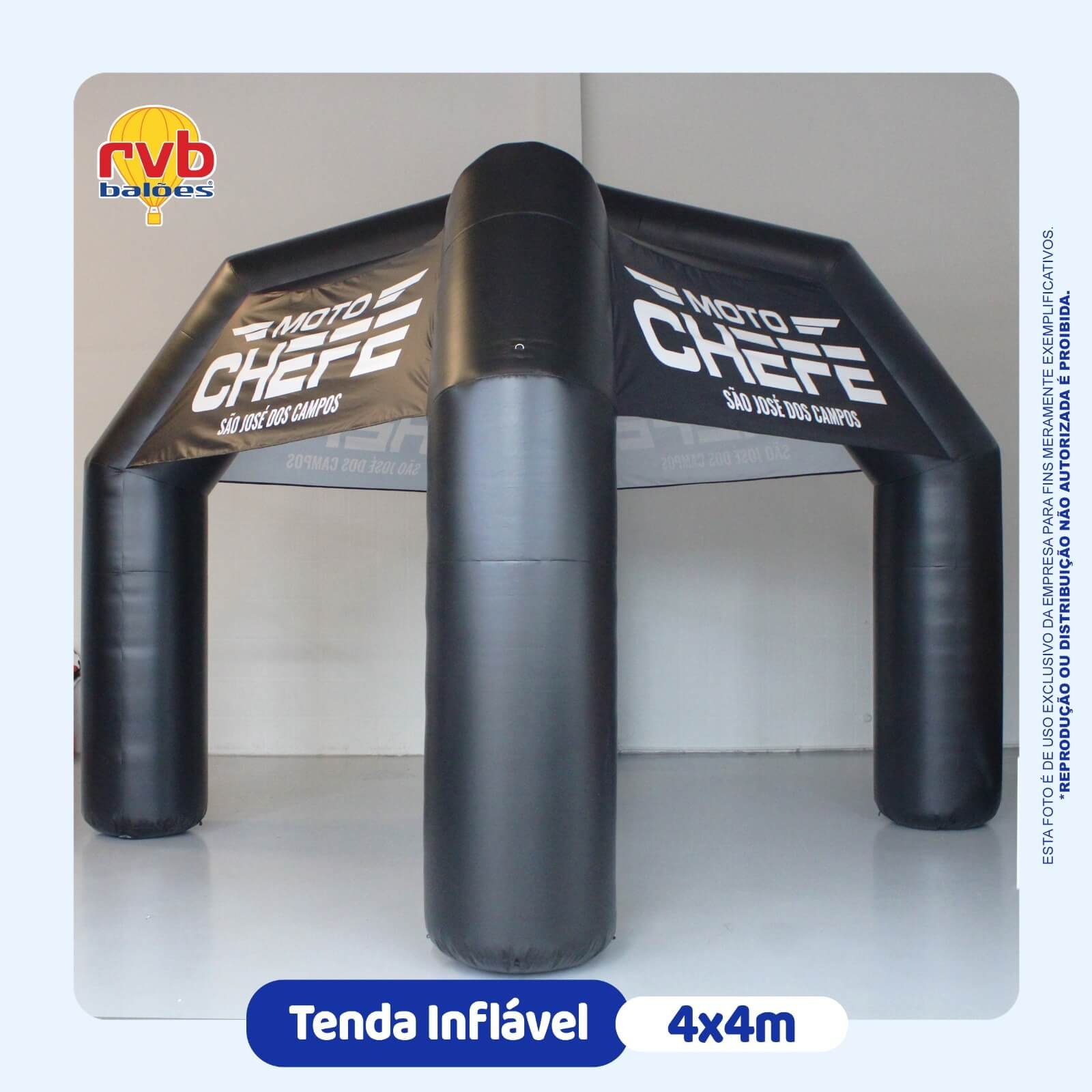 Tenda Inflável marca moto chefe
