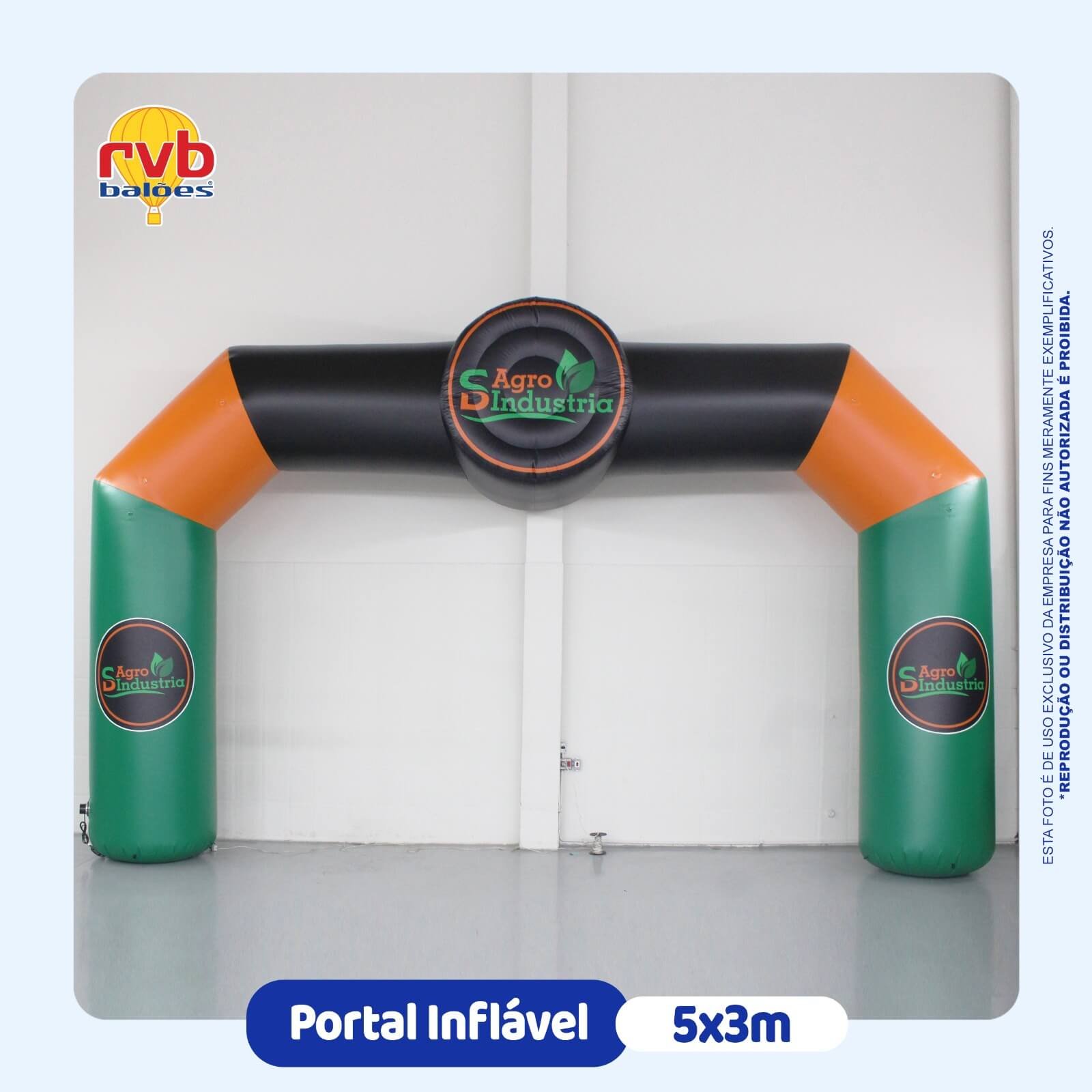 Portal Inflavel marca Agro industria