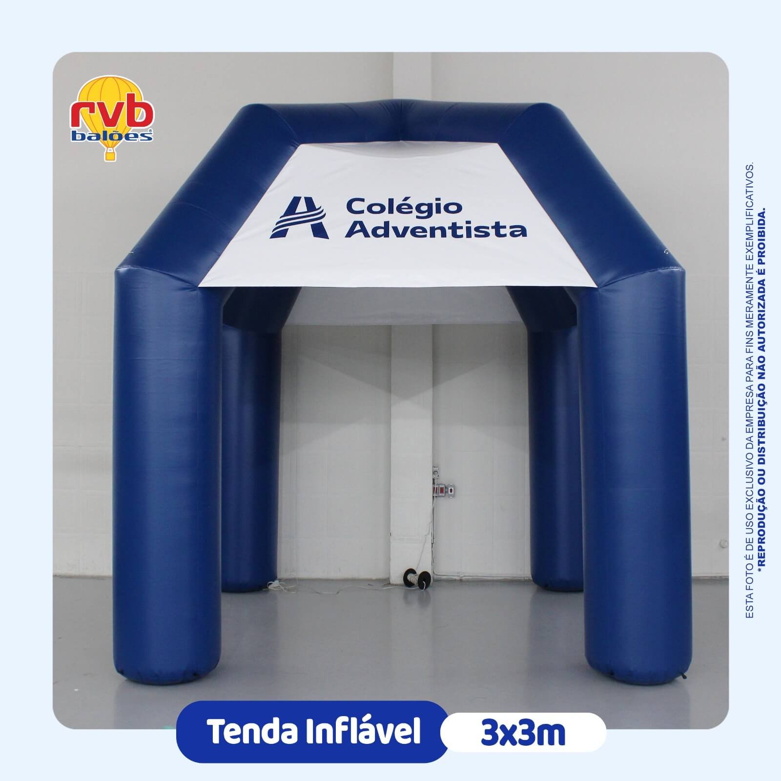 tenda inflavel colegio adventista