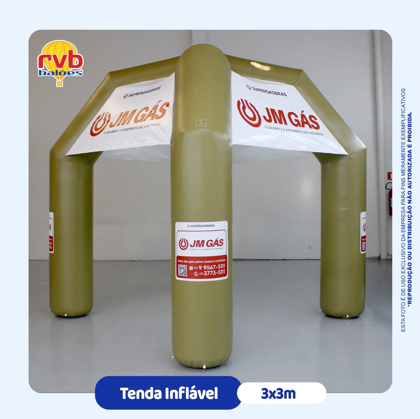 Tenda Inflável JM Gás