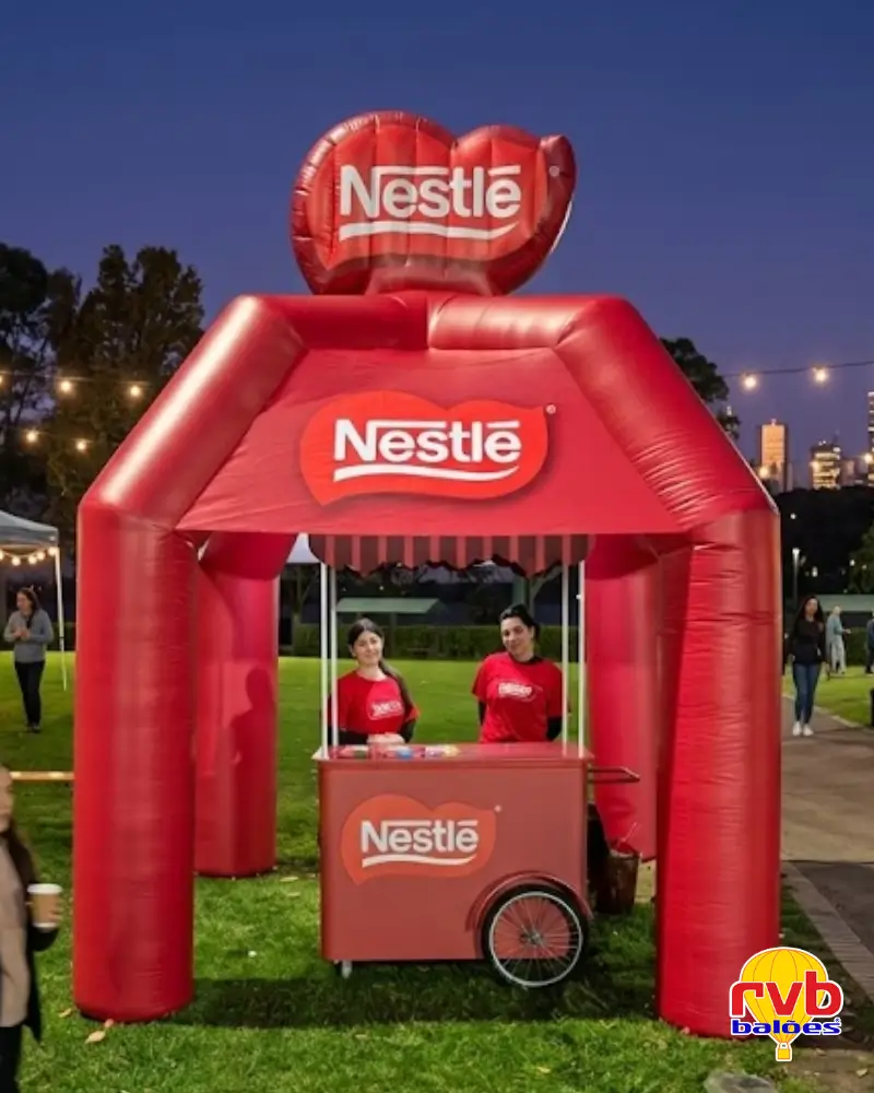 tenda Inflável nestle Evento