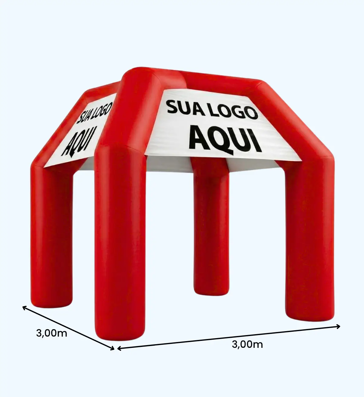 Tenda Inflável Personalizada 3x3m para Evento e PDV