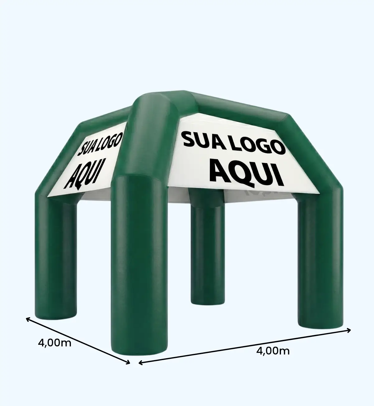Tenda Inflável Personalizada 4x4m para Evento e PDV