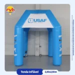 Tenda Inflável Promocional USAF 2,5x2,5m para Estande e Feira