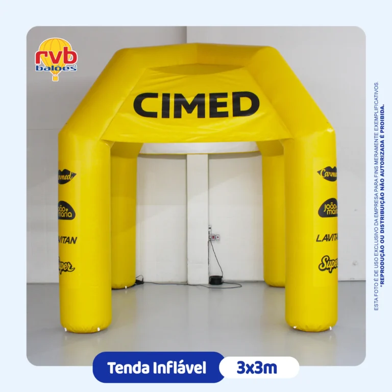 Inflável promocional Tenda Inflável Personalizada produzido pela RVB